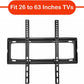 TV Wall Bracket Mount Slim Monitor Stand for 26 x 63, LCD LED 3D plasma Flat TVs Full Motion Heavy-Duty Wall Bracket, Sturdy and Strong Flat Screen Design TV Wall Mount (46cmx20cm)