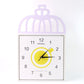 Decorative Square Wall Clock Battery Operated  1 Pc