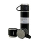 Stainless Steel Vacuum Flask Set with 3 Steel Cups Combo for Coffee Hot Drink and Cold Water Flask Ideal Gifting Travel Friendly Latest Flask Bottle. (500ml)