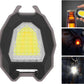 Triangular Camping Flashlight with Lighter – 6 Modes, 3 Colors, Waterproof, Magnetic Keychain