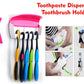 Toothpaste and brush holder set