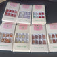 Premium Glitter 3D Floral Press-On Artificial Nail Tips with Nail Glue (1 Set)