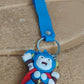 Cute Silicone 3D Key Chain with Metal Hook & Strap (Pack of 1)