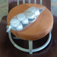 Roller Seat Stool Low Height Rolling  Plastic  Stool Multifunctional Small Household Movable Mini Stool Pulley Wheel Stool for Garage Home Library (1 Pc)