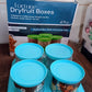 Airtight Container Jar 4 Pc Set With Stylish Tray for Kitchen Unbreakable Jar Set for Multipurpose Storage ( Mukhwas Dani )