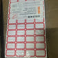 Multipurpose Blank Label Sticker Sheets Red Border Self-Adhesive Writable Stickers for Bottles (50 Sheet)