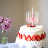 8353 Luxury Birthday Candles Special Cake Candles Stand Party And Event Unique Candle Cake Topper With 9 Candles Cake Candle Holders Cake Decorations Romantic Propose Candles