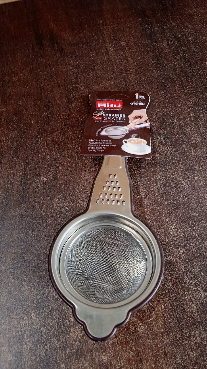 Ritu Heavy-Duty Stainless Steel Fine Mesh Tea Strainer (1 Pc)