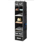 9 Shelf Hanging Closet Organizer With 5 Drawer Organizers