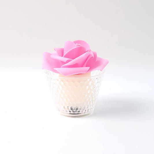 Led Rose Flower Decorative Flameless Tealight Candles - (6 Pc  Set)