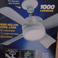 17845 Socket Fan Light Original - Cool Light Led  Ceiling Fans With Lights And Remote Control Replacement For Lightbulb - Bedroom Kitchen Living Room1000 Lumens  5000 Kelvins Cool Leds (Remote Battery Not Included)