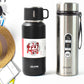 13041 Stainless Steel Vacuum Insulated Water Bottle  Cup  Leak Proof Flask For Tea Coffee  Reusable Water Bottle With Hanging Strap  Bottle For Hot  Cold Drinks Wide Mouth Water Flask (900 Ml  Mix Color)