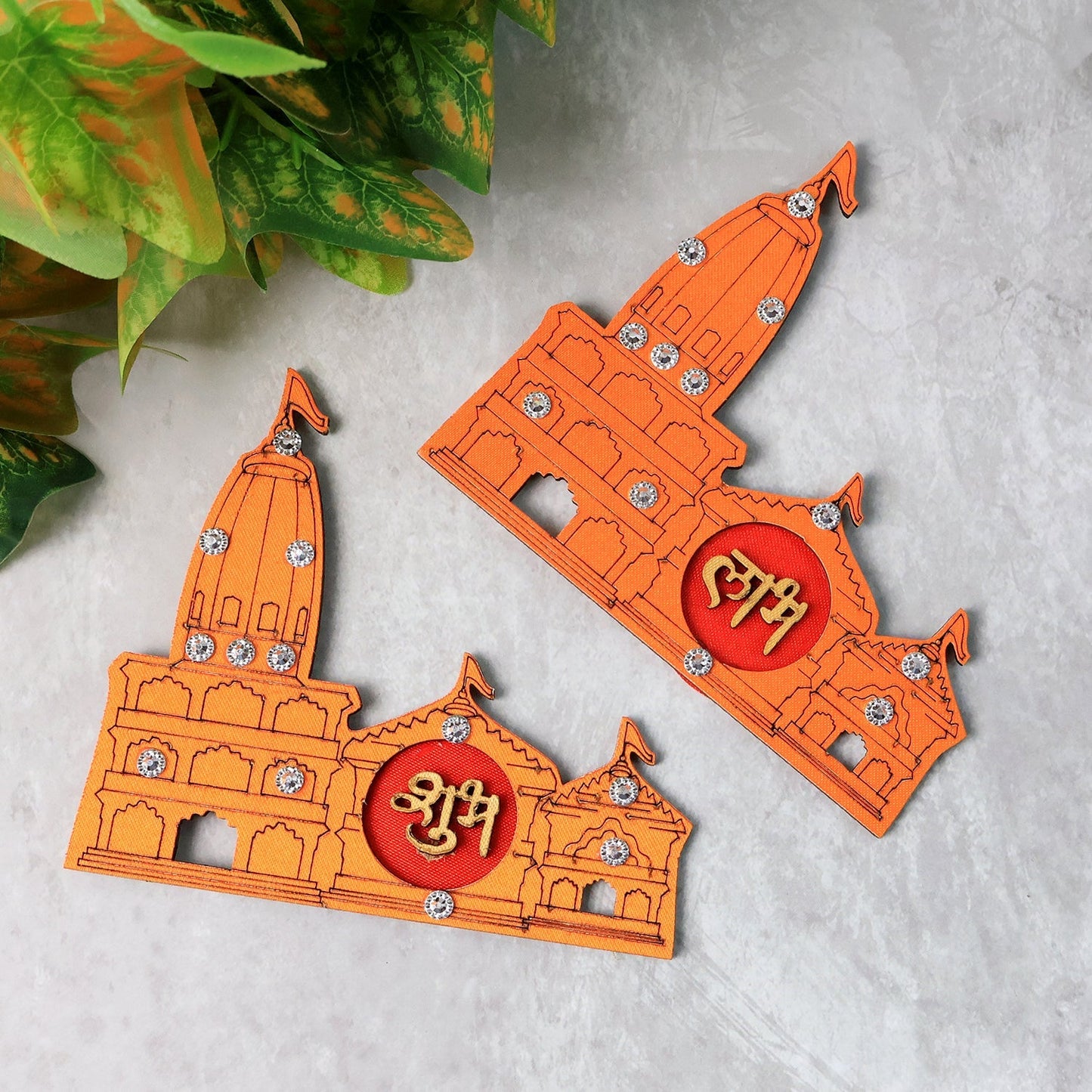 Shubh Labh Ram Temple Decorative Showpiece