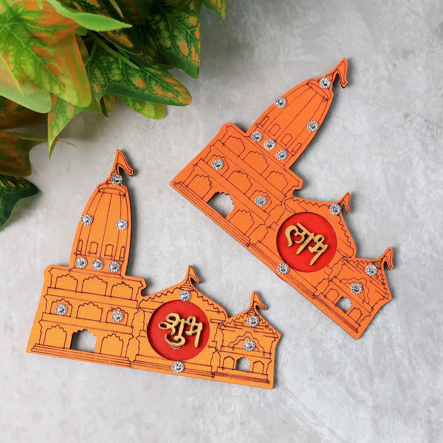 Shubh Labh Ram Temple Decorative Showpiece