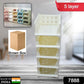 7888 5 Layer Stackable Multifunctional Storagefor Clothes Foldable Drawer Shelf Basket Utility Cart Rack Storage Organizer Cart For Kitchen Pantry Closet Bedroom Bathroom Laundry (5 Layer 1 Pc)