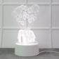3d Illusion Led Night Lamp With House And Balloons Design