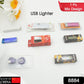 8884 Stylish Electric Usb Lighter For Men  Women Regular Cigarettes Portable Usb Rechargeable Flameless Coil Slim Cigarette Lighter With Charging Cable Windproof E Lighter Lighter For Smoking (1 Pc Mix Deisign  Color )