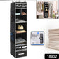 9 Shelf Hanging Closet Organizer With 5 Drawer Organizers