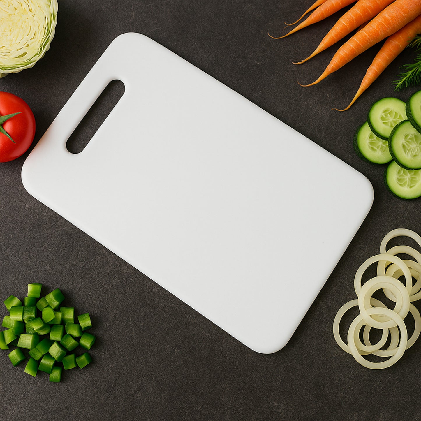 Apex Medium Plastic Chopping Board (3623 Cm  1 Pc)