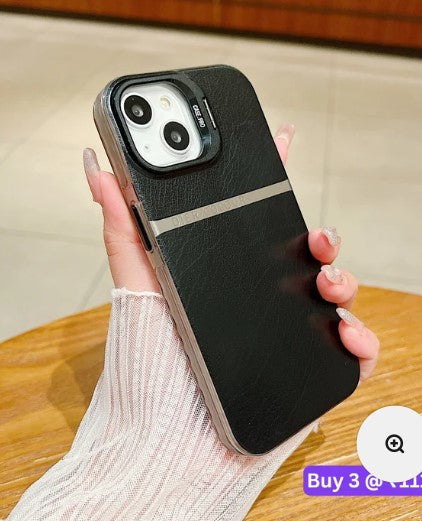 Soft Leather Pattern with Camera Kickstand