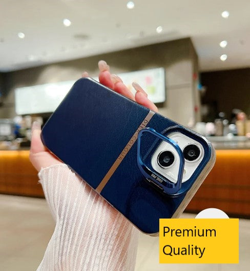 Soft Leather Pattern with Camera Kickstand