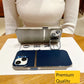 Soft Leather Pattern with Camera Kickstand
