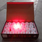 Red LED tealight candles for decoration