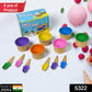 Premium Ice Cream Waffle Spoon Bowl Set (6-Piece , Color Box)