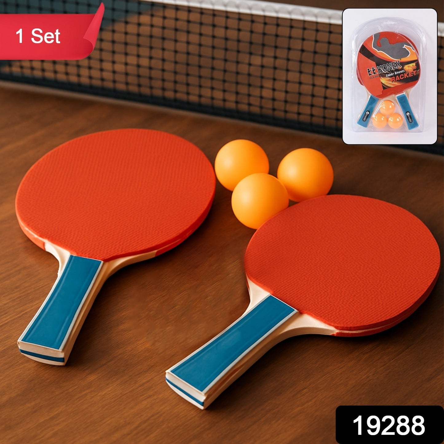 Knx Professional Table Tennis Racket (1 Set)