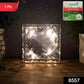 8557solar Ice Cube Shaped Garden Light Ice Cube Shaped Garden Warm Light Outdoor Solar Garden Decorative Lights For Walkway Pathway Backyard Christmas Decoration Parties