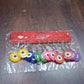 Evil Eye Rubber / Silicone Keychain (12 Pcs Set / Mix Color)