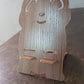 Wooden Cartoon Shape Design Mobile Stand  (1 Pc)