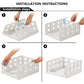 7887 4 Layer Stackable Multifunctional Storagefor Clothes Foldable Drawer Shelf Basket Utility Cart Rack Storage Organizer Cart For Kitchen Pantry Closet Bedroom Bathroom Laundry (4 Layer 1 Pc)