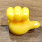Yellow Multifunctional Multi functional Hand Shape Wall Clip Hanger Keys Cable Holder
