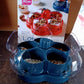 Supermom Lotus Shape Rotating Dry Fruit & Snack Organizer Box with Compartments (1 Pc)