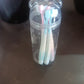 Multipurpose Travel-Friendly Toothbrush Holder with 5 Soft Bristle Toothbrushes
