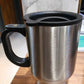 Stainless Steel Vacuum Glass Insulated Glass Coffee Cups (With Lid & Handle / 1 pc)