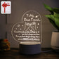 Heart Shape 3d Led Acrylic Night Lamp (1 Pc)