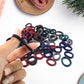 Small Hairbands Bands for Hair Rubber Bands (Pack of 50 / Multicolour), Hair accessories