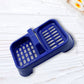 2in1 Plastic Soap Case, Dual Section Soap Holder for Bathroom or Kitchen Sink ,Sabudani(1 Pc / Multicolor)